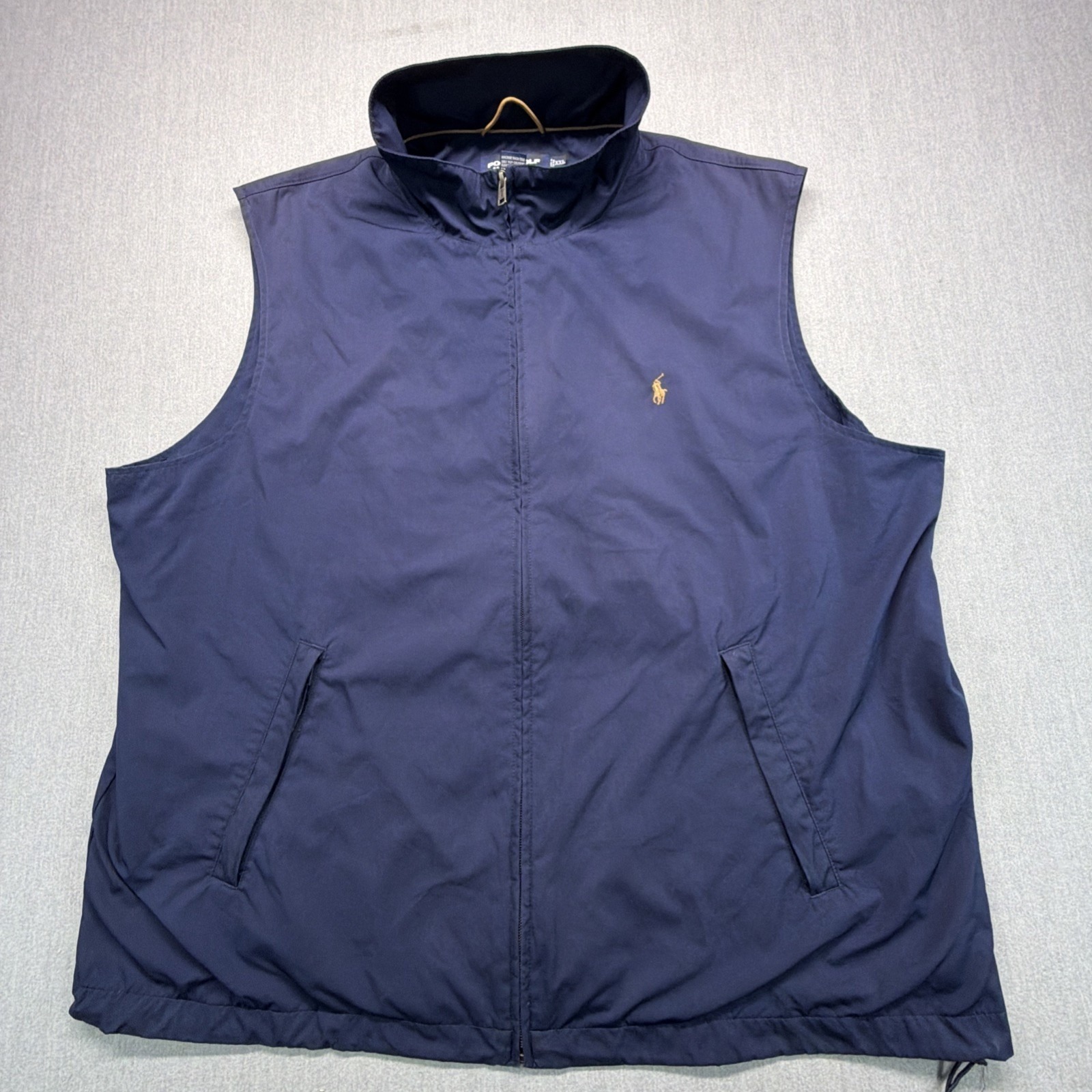 Polo Golf Ralph Lauren Vest Mens 2xl Navy Blue Windbreaker Lightweight Full Zip